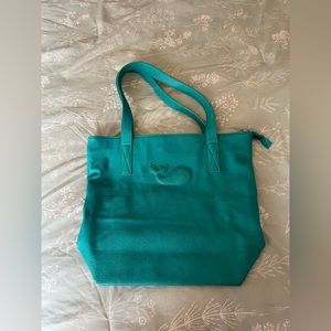 Bungalow 360 Teal Vegan Leather Tote Bag